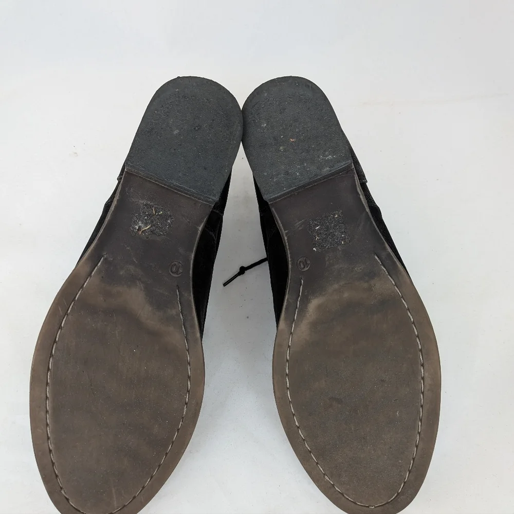 Black Women's Lace-Up Ankle Boots - Picture 6 of 7